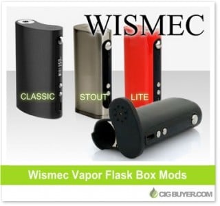 Wismec Vapor Flask Mods (Lite, Stout & Classic) – From $64.99
