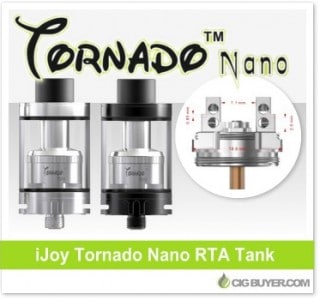 iJoy Tornado Nano RTA Tank – $17.62