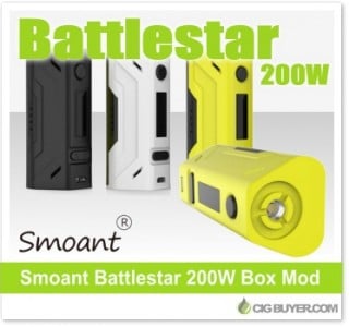 Smoant Battlestar 200W Box Mod – $31.99